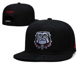 NCAA Georgia Bulldogs New Era Black Back Patch 9FIFTY Snapback Hat 6002