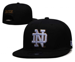 NCAA Notre Dame Fighting Irish New Era Black Back Patch 9FIFTY Snapback Hat 6001