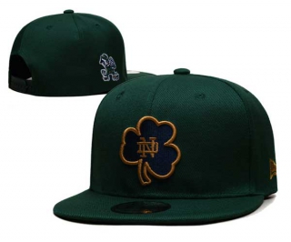 NCAA Notre Dame Fighting Irish New Era DarkGreen Side Patch 9FIFTY Snapback Hat 6002