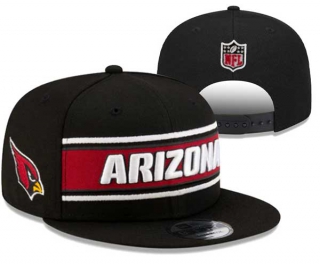 NFL Arizona Cardinals New Era Black 2024 Sideline Side Patch 9FIFTY Snapback Hat 3029