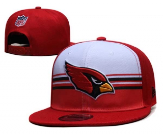 NFL Arizona Cardinals New Era White Red Striped A-Frame Back Patch 9FIFTY Snapback Hat 6025