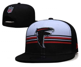 NFL Atlanta Falcons New Era White Black Striped A-Frame Back Patch 9FIFTY Snapback Hat 6041