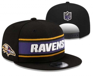 NFL Baltimore Ravens New Era Black 2024 Sideline Side Patch 9FIFTY Snapback Hat 3052