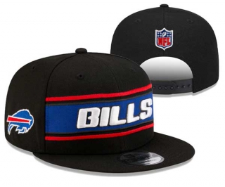 NFL Buffalo Bills New Era Black 2024 Sideline Side Patch 9FIFTY Snapback Hat 3055