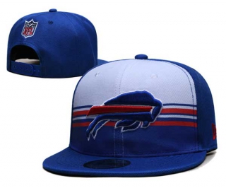 NFL Buffalo Bills New Era White Royal Striped A-Frame Back Patch 9FIFTY Snapback Hat 6029