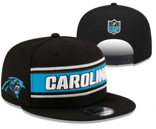 NFL Carolina Panthers New Era Black 2024 Sideline Side Patch 9FIFTY Snapback Hat 3007