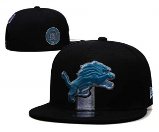 NFL Detroit Lions New Era Black 2024 Sideline Side Patch 9FIFTY Adjustable Snapback Hat 6026