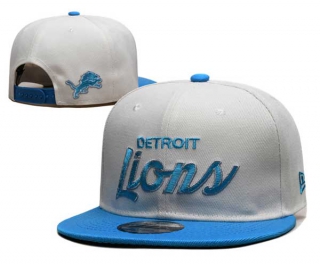 NFL Detroit Lions New Era White Blue Sparky 9FIFTY Snapback Hat 6027