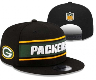 NFL Green Bay Packers New Era Black 2024 Sideline Side Patch 9FIFTY Snapback Hat 3054