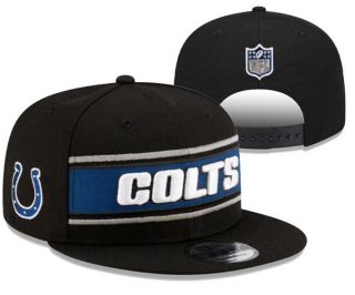 NFL Indianapolis Colts New Era Black 2024 Sideline Side Patch 9FIFTY Snapback Hat 3024