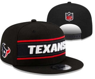 NFL Houston Texans New Era Black 2024 Sideline Side Patch 9FIFTY Snapback Hat 3003