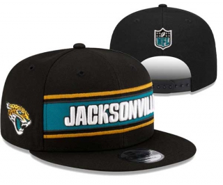 NFL Jacksonville Jaguars New Era Black 2024 Sideline Side Patch 9FIFTY Snapback Hat 3005