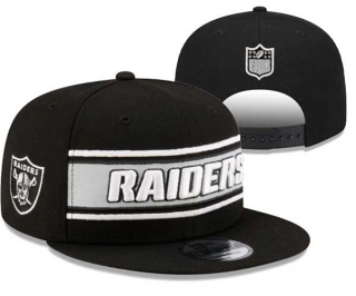 NFL Las Vegas Raiders New Era Black 2024 Sideline Side Patch 9FIFTY Snapback Hat 3077