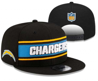 NFL Los Angeles Chargers New Era Black 2024 Sideline Side Patch 9FIFTY Snapback Hat 3027