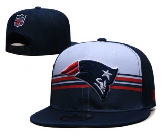 NFL New England Patriots New Era White Navy Striped A-Frame Back Patch 9FIFTY Snapback Hat 6031