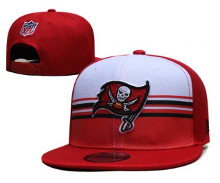 NFL Tampa Bay Buccaneers New Era White Red Striped A-Frame Back Patch 9FIFTY Snapback Hat 6036