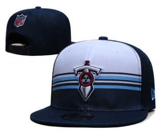 NFL Tennessee Titans New Era White Navy Striped A-Frame Back Patch 9FIFTY Snapback Hat 6022