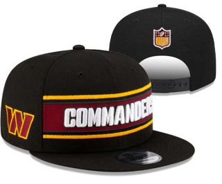 NFL Washington Commanders New Era Black 2024 Sideline Side Patch 9FIFTY Snapback Hat 3032