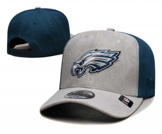 NFL Philadelphia Eagles New Era Gray Hunter Green Curved Brim 9FORTY Snapback Adjustable Hat 8003