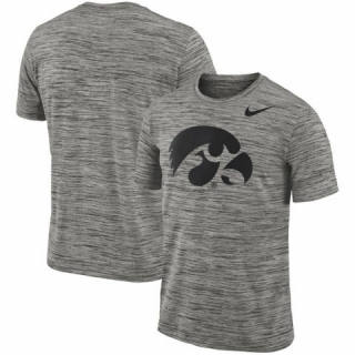 NCAA Nike Iowa Hawkeyes Charcoal 2018 Player Travel Legend Performance T-Shirt