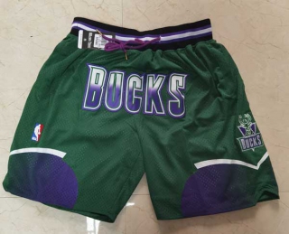 Wholesale Men's NBA Milwaukee Bucks Classics Shorts (1)