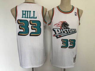 Wholesale NBA Detroit Pistons Hill Retro Jerseys (2)