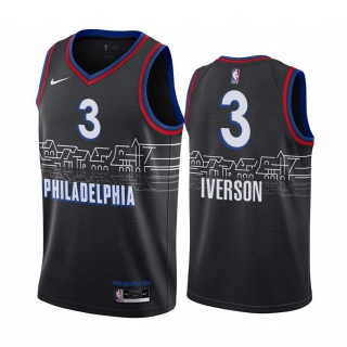 Wholesale NBA Philadelphia 76ers Iverson Jerseys City Edition (8)