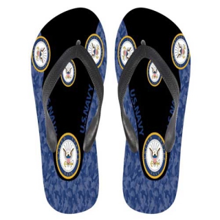 US Navy Logo Unisex flip-flops (11)