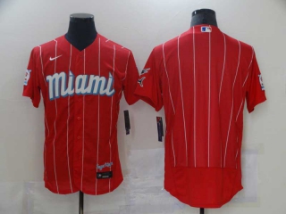 Wholesale Men's MLB Miami Marlins Flex Base Jerseys (6)