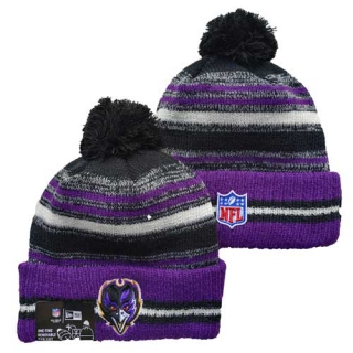Wholesale NFL Baltimore Ravens Knit Beanie Hat 3027
