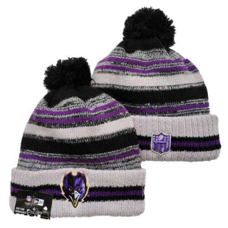 Wholesale NFL Baltimore Ravens Knit Beanie Hat 3028