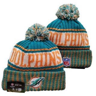 Wholesale NFL Miami Dolphins Knit Beanie Hat 3035