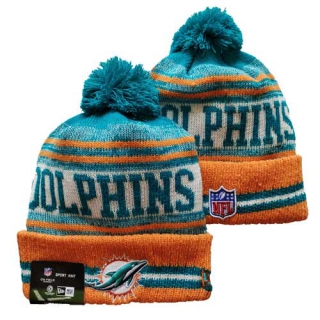 Wholesale NFL Miami Dolphins Knit Beanie Hat 3036