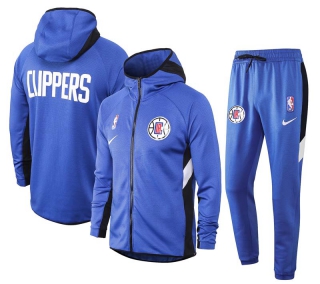Men's NBA Los Angeles Clippers Full Zip Hoodie & Pants (2)