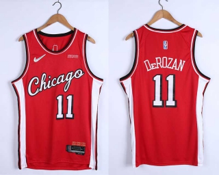 Men's NBA Chicago Bulls DeMar DeRozan 75th Anniversary Nike Jersey City Edition (3)