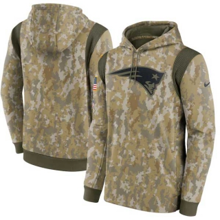 Men's NFL New England Patriots Nike Camo 2021 Pullover Hoodie