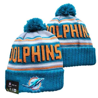 Wholesale NFL Miami Dolphins Knit Beanie Hat 3042