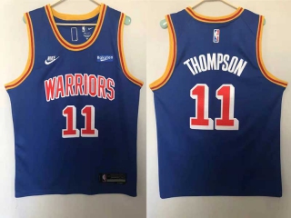 Men's NBA Golden State Warriors Klay Thompson Nike Retro Jersey (6)