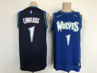 Men's NBA Minnesota Timberwolves Anthony Edwards Nike Jersey City Edition (3)