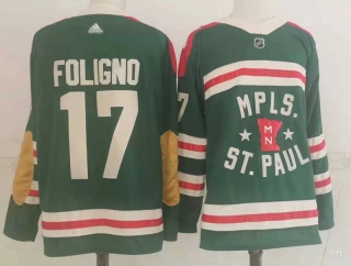 Men's NHL Minnesota Wild Marcus Foligno 2022 Winter Classic Breakaway Jersey