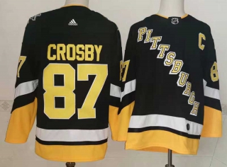 Men's NHL Pittsburgh Penguins Sidney Crosby 2022 Adidas Black Jersey