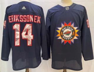 Men's NHL Minnesota Wild Joel Eriksson Ek Jersey (2)
