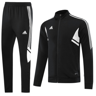 Men's Adidas Athletic Full Zip Jacket Sweatsuits Black (2)