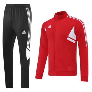 Men's Adidas Athletic Full Zip Jacket Sweatsuits Red (2)