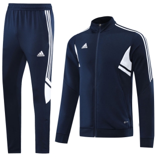 Men's Adidas Athletic Full Zip Jacket Sweatsuits Royal Blue (2)