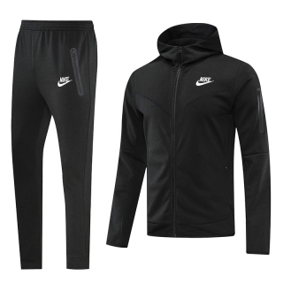 Men's Nike Athletic Full Zip Hoodie Sweatsuits Black