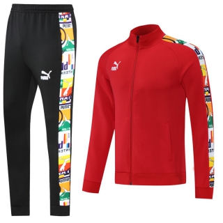 Men's Puma Athletic Full Zip Jacket Sweatsuits Red