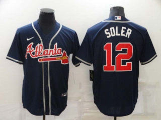 Men's MLB Atlanta Braves Jorge Soler #12 Jerseys (1)