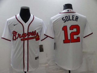 Men's MLB Atlanta Braves Jorge Soler #12 Jerseys (3)