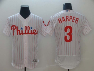 Men's MLB Philadelphia Phillies Bryce Harper #3 Flex Base Jerseys (8)